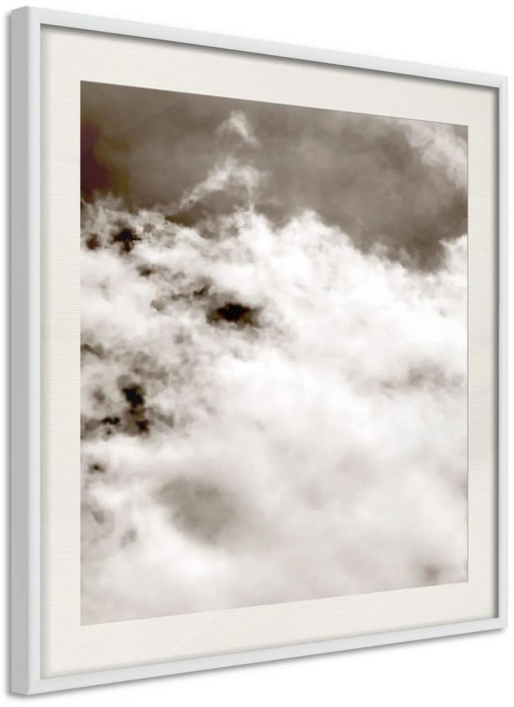 Αφίσα - Clouds - 50x50 - Μαύρο - Με πασπαρτού