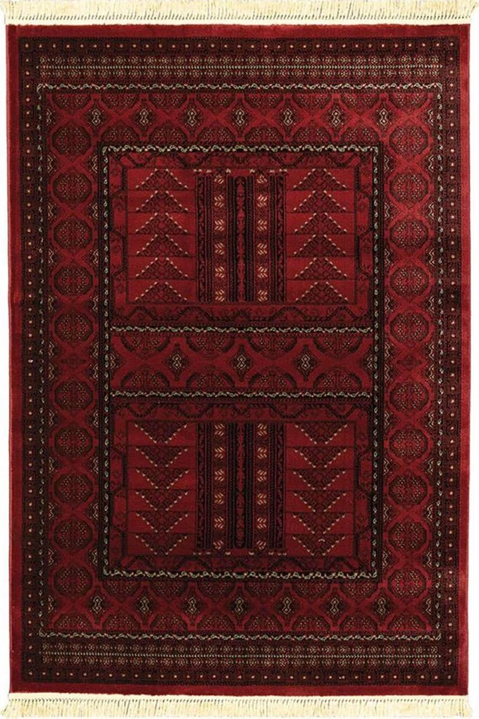 Χαλί Persia 2288 Burgundy Με Κρόσσι New Plan 160X230cm