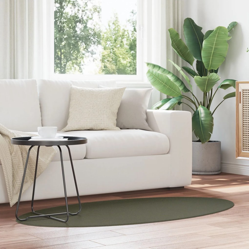 vidaXL Χαλιά Δάσος Πράσινο Πολυεστέρας 80 x 150 εκ. Αντιολισθητικό