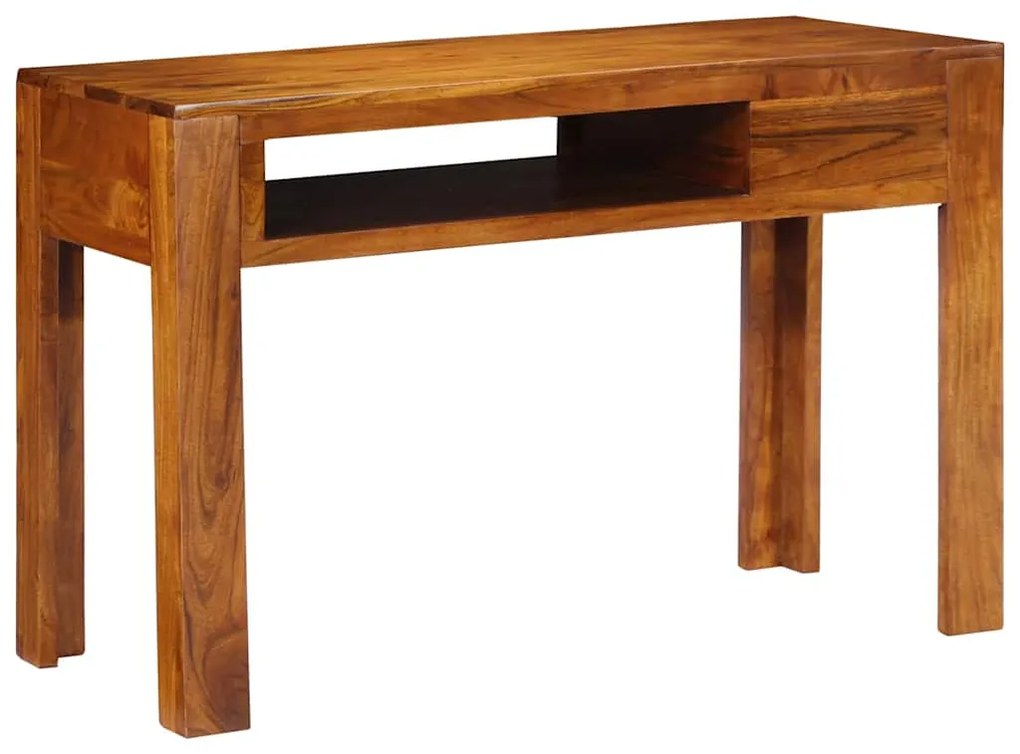 vidaXL Γραφείο γραφής με συρτάρι με αποθήκευση Καφέ 110 x 50 x 73 εκ