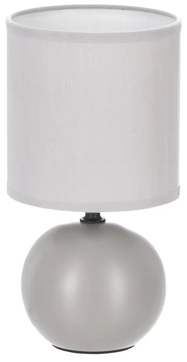 Επιτραπέζιο φωτιστικό PWL-1210 pakoworld Ε14 κεραμικό σε γκρι απόχρωση Φ13x25εκ