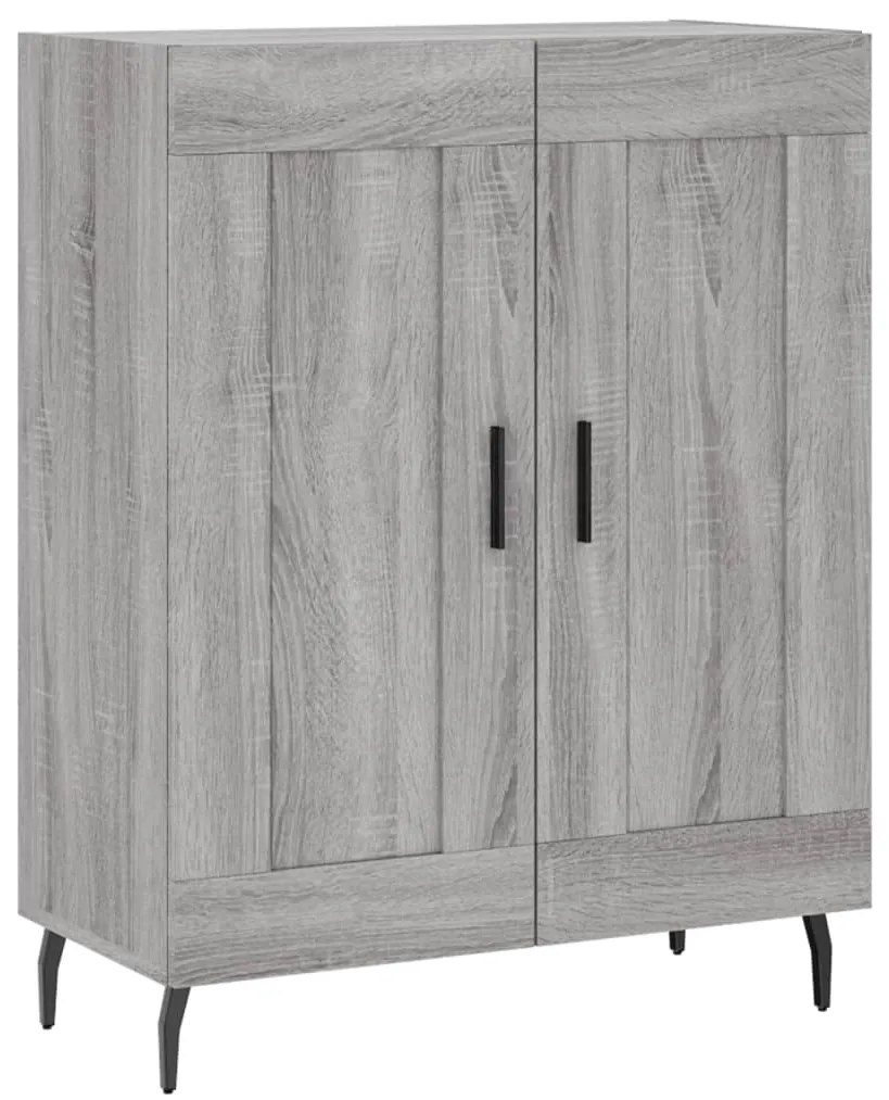 vidaXL Ντουλάπι Γκρι Sonoma 69,5 x 34 x 180 εκ. Επεξεργασμένο Ξύλο