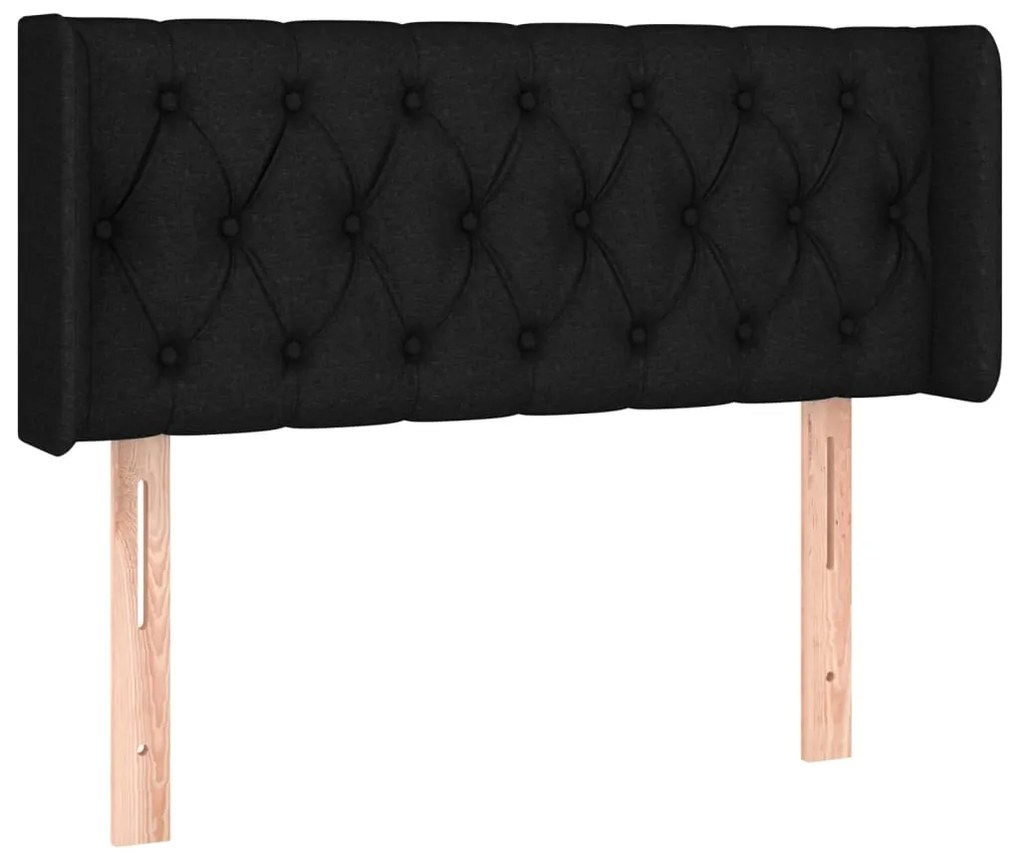 vidaXL Κεφαλάρι με Πτερύγια Μαύρο 103x16x78/88 εκ. Υφασμάτινο