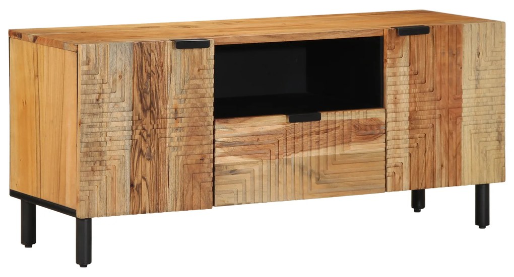 vidaXL Ντουλάπι τηλεόρασης 105x33,5x46 εκ. Μασίφ ξύλο ακακίας