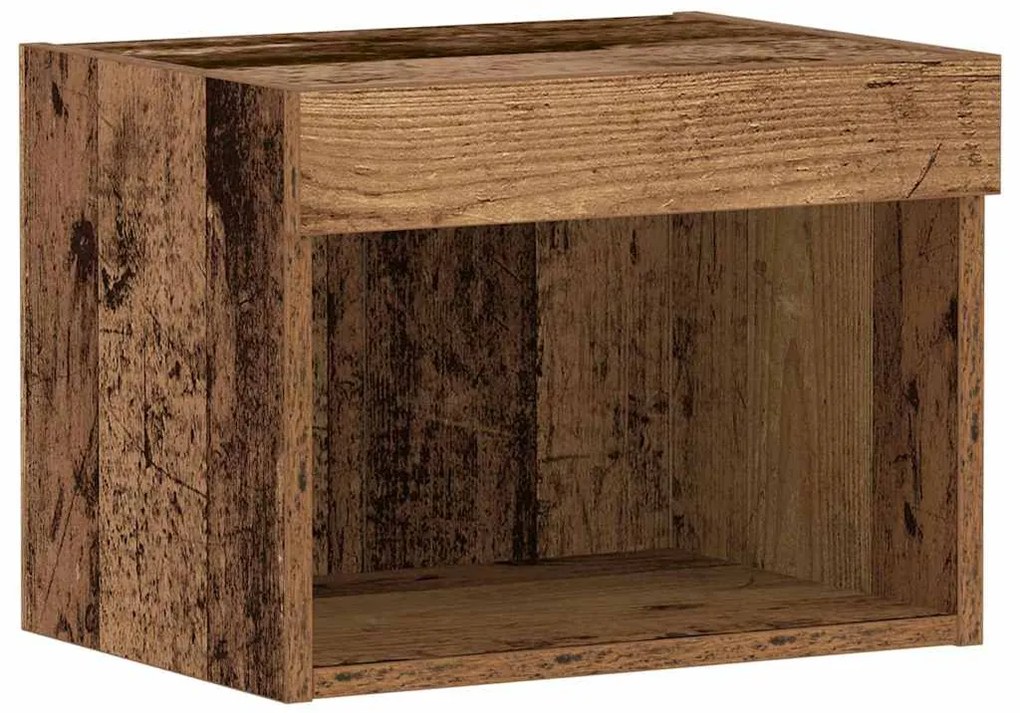 vidaXL Ντουλάπι TV Επιτοίχιο 2 pcs Παλαιό ξύλο 40 x 30 x 30 εκ