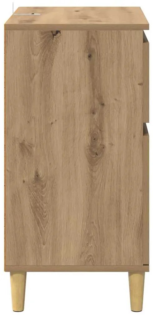 vidaXL Πλαϊνό γραφείο Artisan Oak 60 x 35 x 70 cm Επεξεργασμένο ξύλο