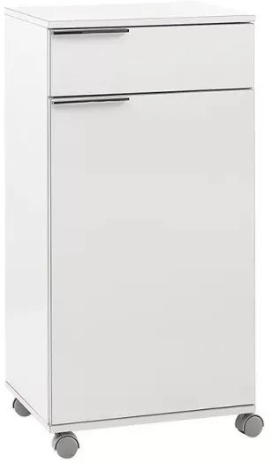 Ντουλάπι Diamond Megapap τροχήλατο σε λευκό 50x40x100εκ. GP009-0045-GP009-0045-Λευκό GP009-0045