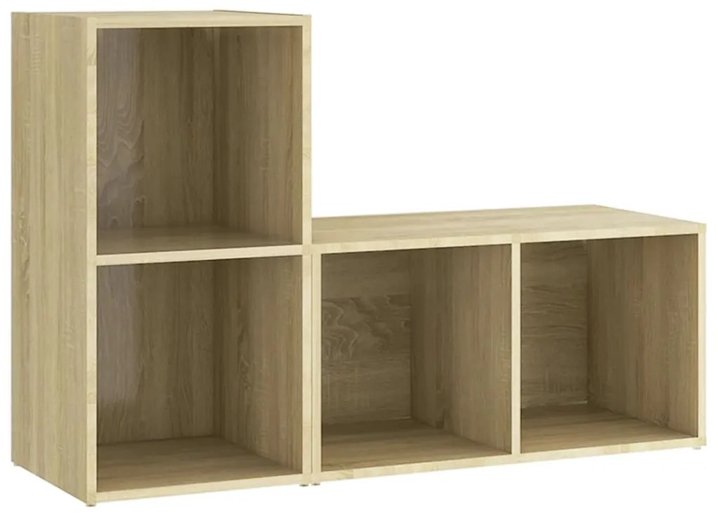 Έπιπλα Τηλεόρασης 2 τεμ Sonoma Δρυς 72x35x36,5εκ Επεξ. Ξύλο 3079946