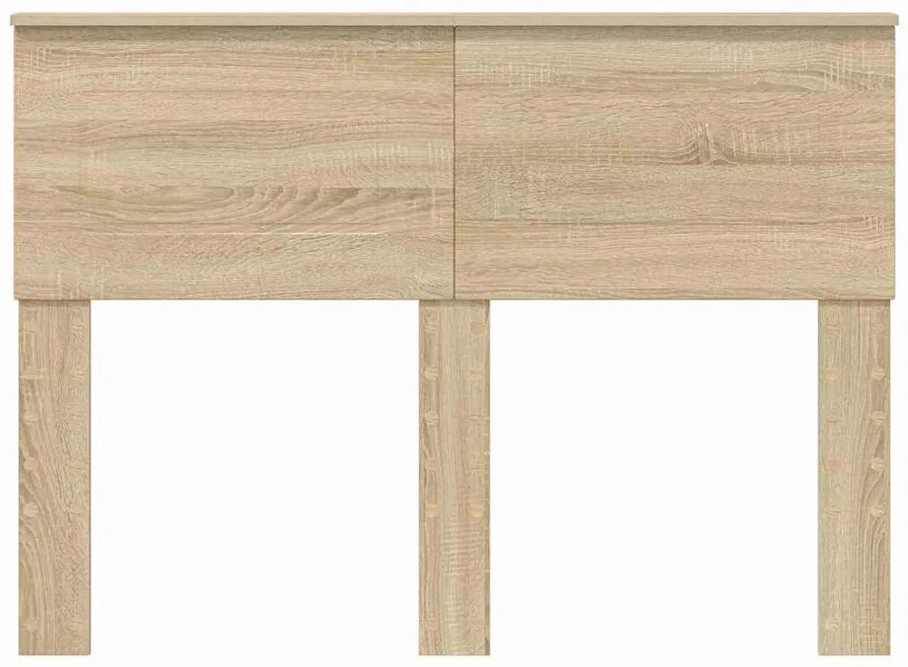 vidaXL Κεφαλάρι με κεφαλάρι Δρύς Sonoma 135 cm Επεξεργασμένο ξύλο