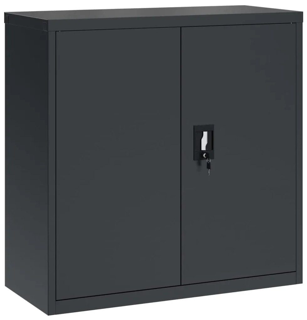 vidaXL Αρχειοθήκη Ανθρακί 90 x 40 x 130 εκ. Ατσάλινη