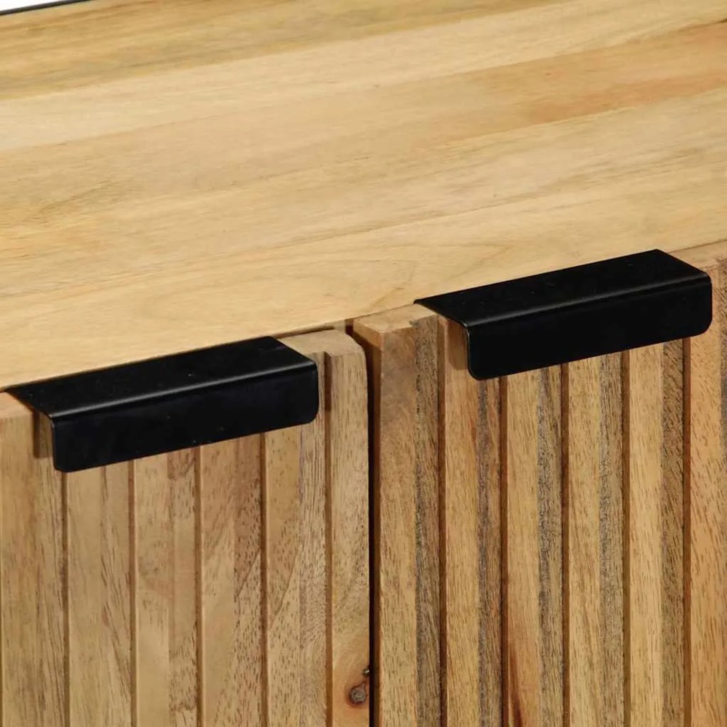 3 τεμαχίων Sideboards καφέ 60x33x75 cm μασίφ ξύλο Mango - Καφέ
