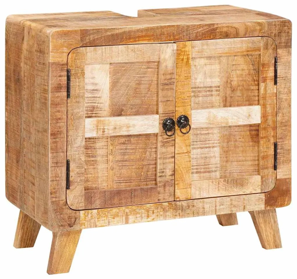 vidaXL Ντουλάπι Μπάνιου Καφέ Σοβαρή Μανγκο ξυλεία και Τεχνική ξυλεία