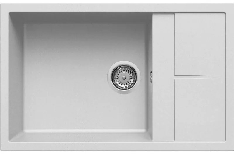 Elleci Unico 310 Ένθετος Νεροχύτης κουζίνας Bianco Titano 68 78x50cm