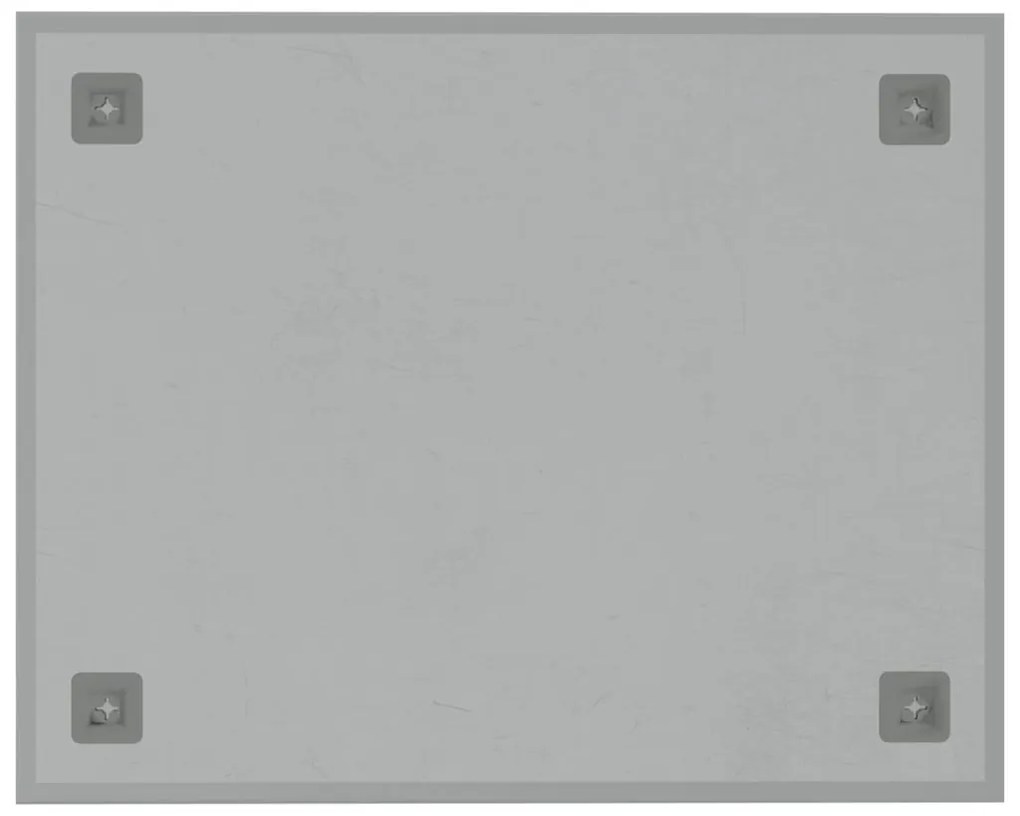 vidaXL Πίνακας Επιτοίχιος Μαγνητικός Λευκός 50 x 40 εκ. Ψημένο Γυαλί