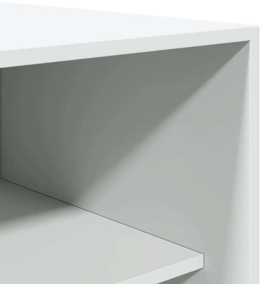 vidaXL Ντουλάπα Λευκή 50 x 50 x 200 εκ. από Επεξ. Ξύλο