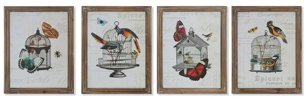 Καμβάς DKD Home Decor Ξύλο Καμβάς 34 x 2 x 44 cm