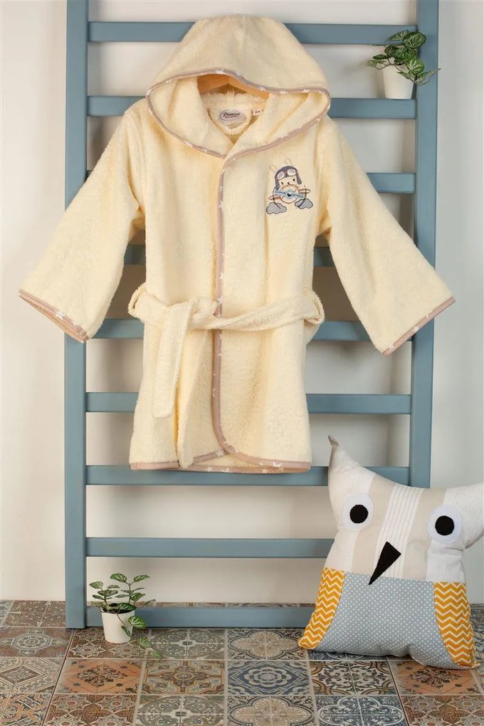 ΜΠΟΥΡΝΟΥΖΙ Με Κέντημα bebe Airplane 158 SIZE:02 Εκρού 100% Cotton - DIMcol