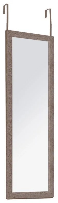 Καθρέπτης πόρτας PWD-0113 MDF-αλουμίνιο καρυδί 35x2x109εκ 35x2x109 εκ.