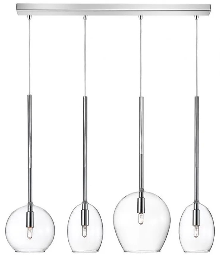 Φωτιστικό Οροφής - Ράγα 01156-09BR G9 LED 85cm Transparent Luma