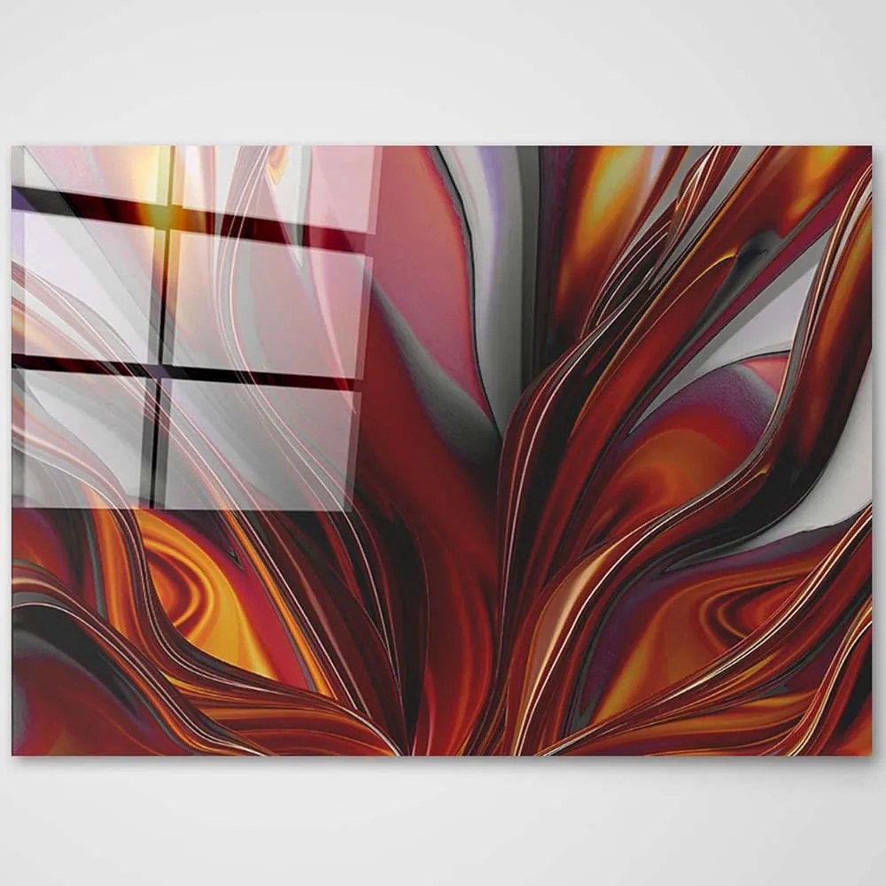 Πίνακας Γυάλινος 698GLS1329 100x70cm Multi Wallity Οριζόντιοι Glass