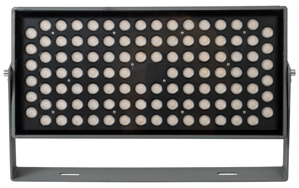 GloboStar FLOOD-ZANA 90558 Προβολέας Wall Washer για Φωτισμό Κτιρίων LED 100W 9000lm 30° DC 24V Αδιάβροχο IP65 Μ45.5 x Π28 x Υ10cm Θερμό Λευκό 2700K - Γκρι Ανθρακί - 3 Years Warranty - 90558