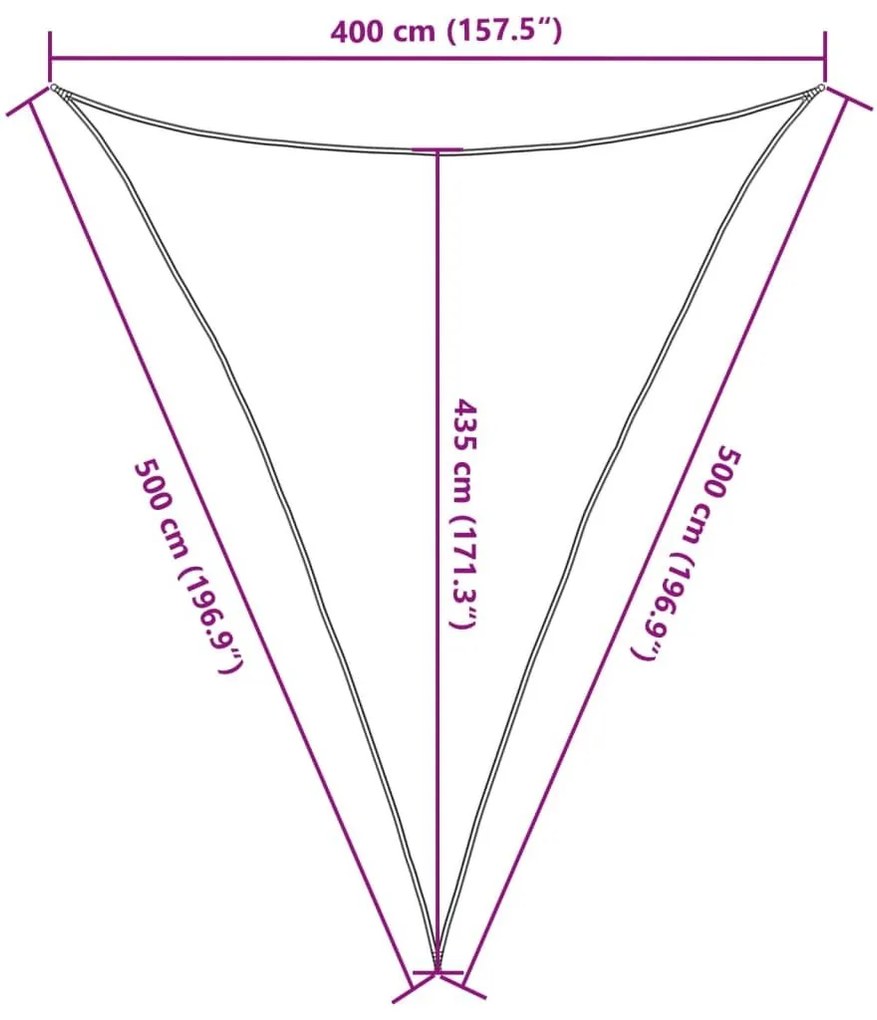 Πανί Σκίασης Μαύρο 4 x 5 x 5 μ. από HDPE 160 γρ./μ² - Μαύρο