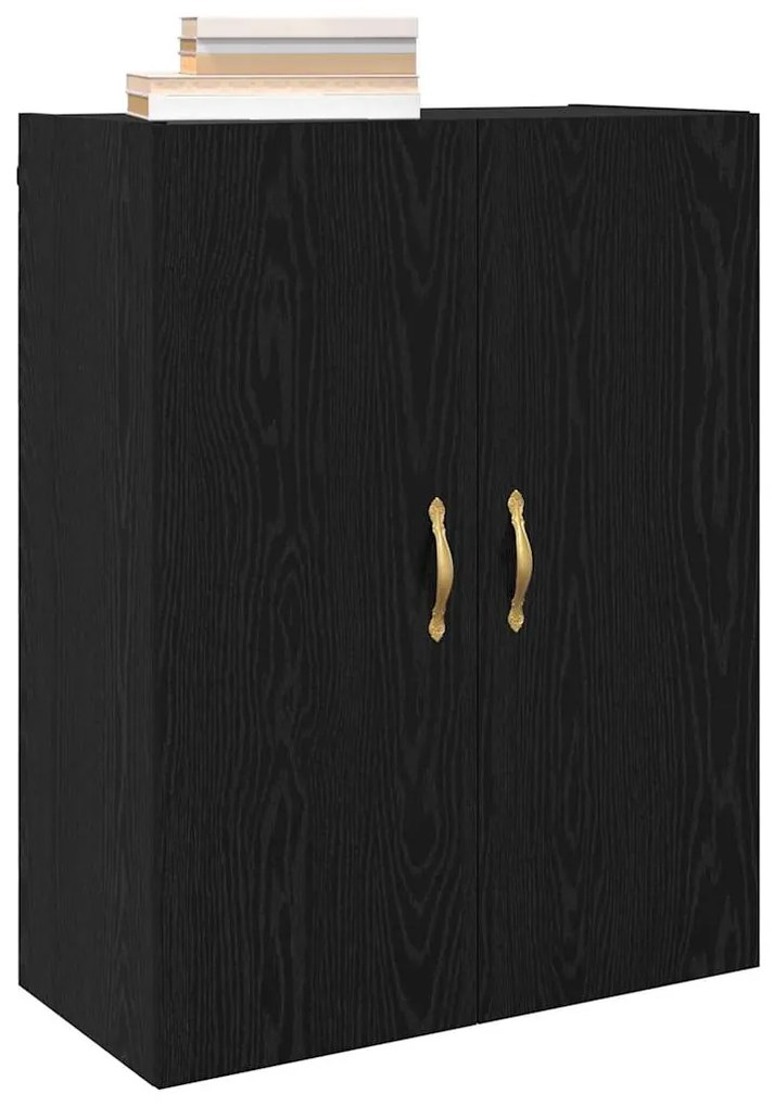 vidaXL Ντουλάπια Τοίχου 2 pcs Μαύρη δρυς 69.5 x 34 x 90 εκ.