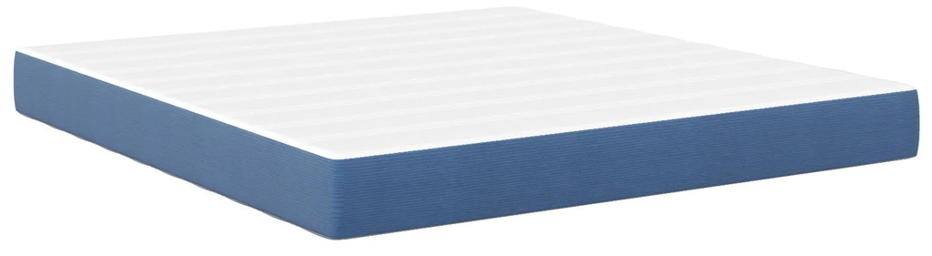vidaXL Στρώμα Κρεβατιού με στρώμα Μπλε 180 x 200 cm ύφασμα