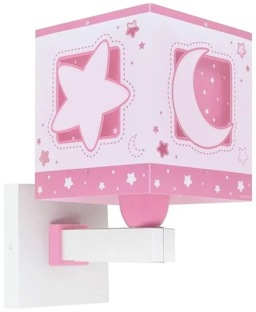 Παιδική Απλίκα Φωτιστικό Τοίχου E27 15W Moonlight Pink Ροζ 63239S ANGO-63239S-Ροζ 63239S