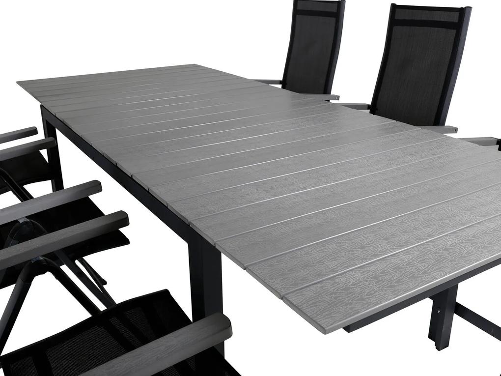 Σετ Τραπέζι και καρέκλες Dallas 689, Polyξύλο, 72 kg, Ύφασμα, Μέταλλο | Epipla1.gr