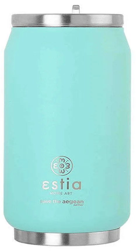 Ισοθερμικό Δοχείο Καφέ Save The Aegean 01-16708 300ml Pastel Green Estia