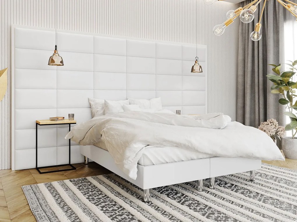 Επενδυμένο κρεβάτι Lux-Baza-Leuko-200 x 160 x 30