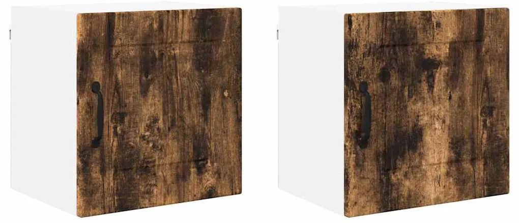 vidaXL Ντουλάπα Κουζίνας με ράφι 2 pcs Καπνιστό Δρύς 40 x 31 x 40 εκ.