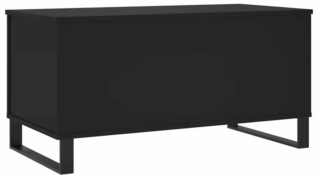 vidaXL Τραπεζάκι Σαλονιού Μαύρο 90x44,5x45 εκ. Επεξεργασμένο Ξύλο