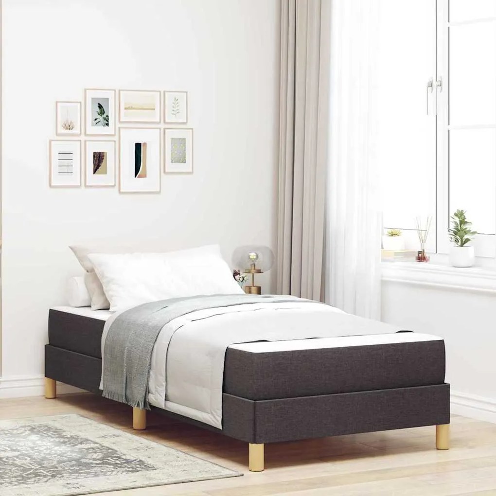 vidaXL Κρεβάτι με ελατήρια Καφέ 100 x 200 cm