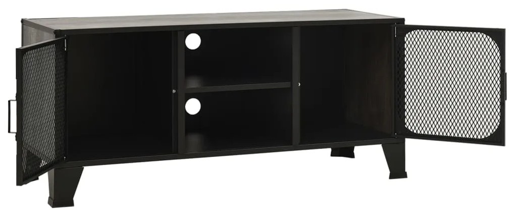 vidaXL Έπιπλο Τηλεόρασης Γκρι 105 x 36 x 47 εκ. Μέταλλο / MDF