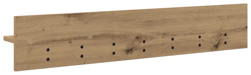 vidaXL Τοίχου Κρεμάστρα με ράφι artisan δρυς 100 x 10.5 x 18 εκ