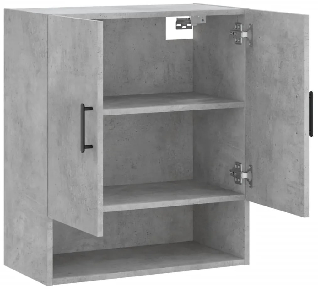 vidaXL Ντουλάπι Τοίχου Γκρι Σκυρ. 60x31x70 εκ. Επεξεργασμένο Ξύλο