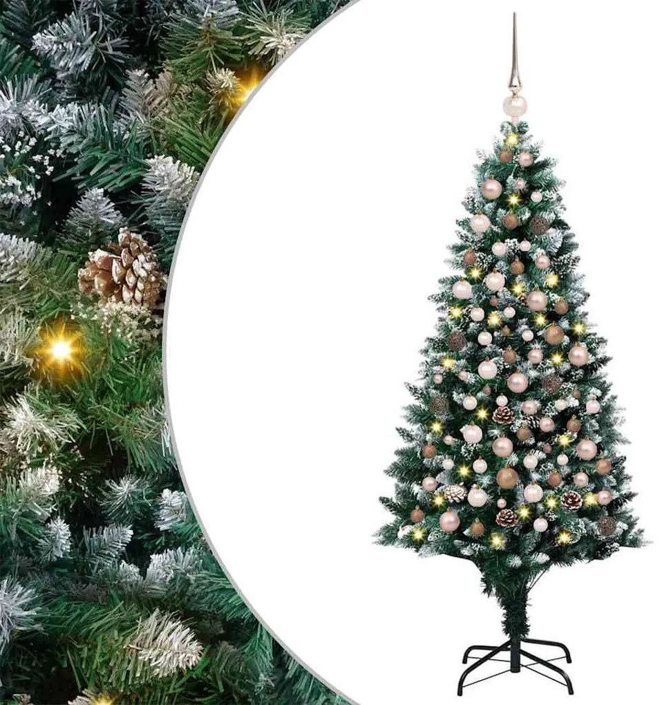 vidaXL Τεχνητό Χριστουγεννιάτικο Δέντρο με 300 LED Πράσινο 180 cm