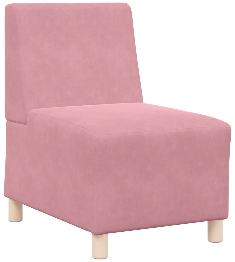 vidaXL Καναπέδες 2 pcs Ροζ 55 x 74 x 82 εκ. Βελούδο