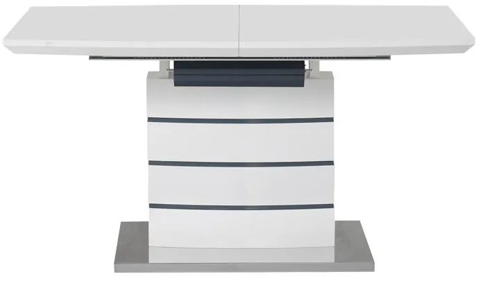 Τραπέζι επεκτεινόμενο Darsile Inart γκρι-ανθρακί mdf 140-180x90x76εκ 180x90x76 εκ.