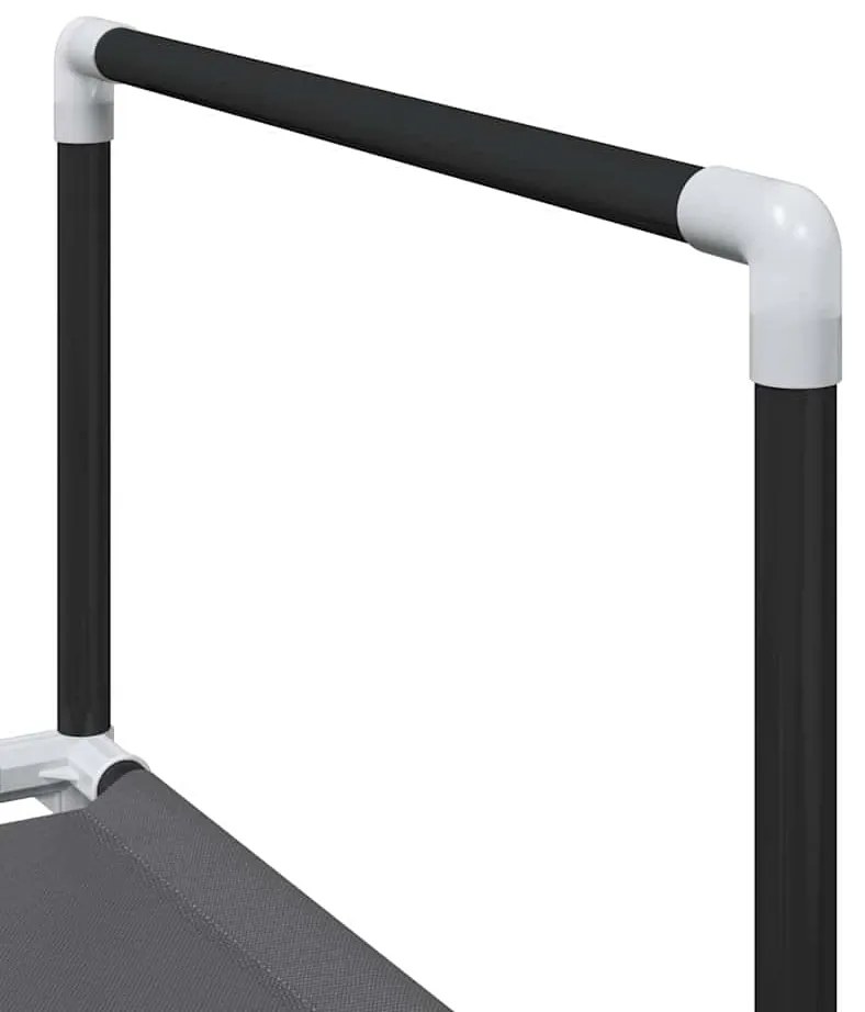 Ράφι παπουτσιών 10 επιπέδων μαύρο 33x33x174 cm - Μαύρο