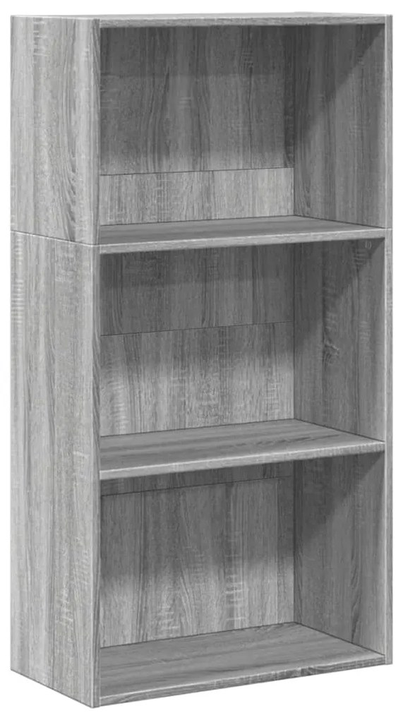 Βιβλιοθήκη Γκρι Sonoma 60x30x114 cm Ξύλινη κατασκευή - Γκρι