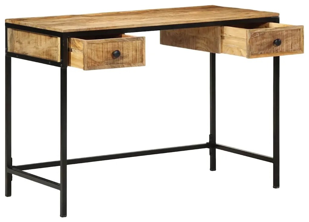 vidaXL Γραφείο γραφής με συρτάρι με αποθήκευση Καφέ 105 x 50 x 75 εκ