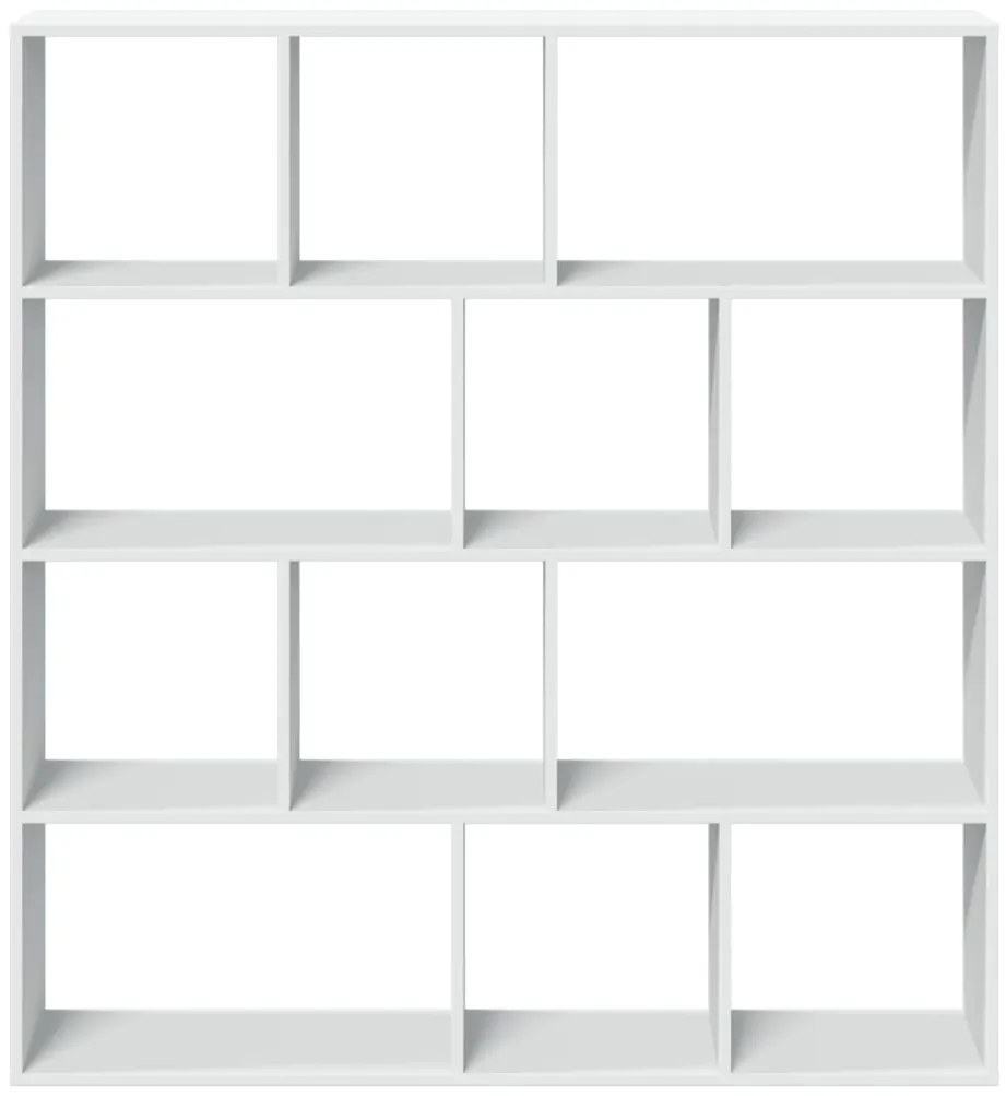 vidaXL Βιβλιοθήκη Λευκή 132x29x141,5 εκ. από Επεξεργασμένο Ξύλο