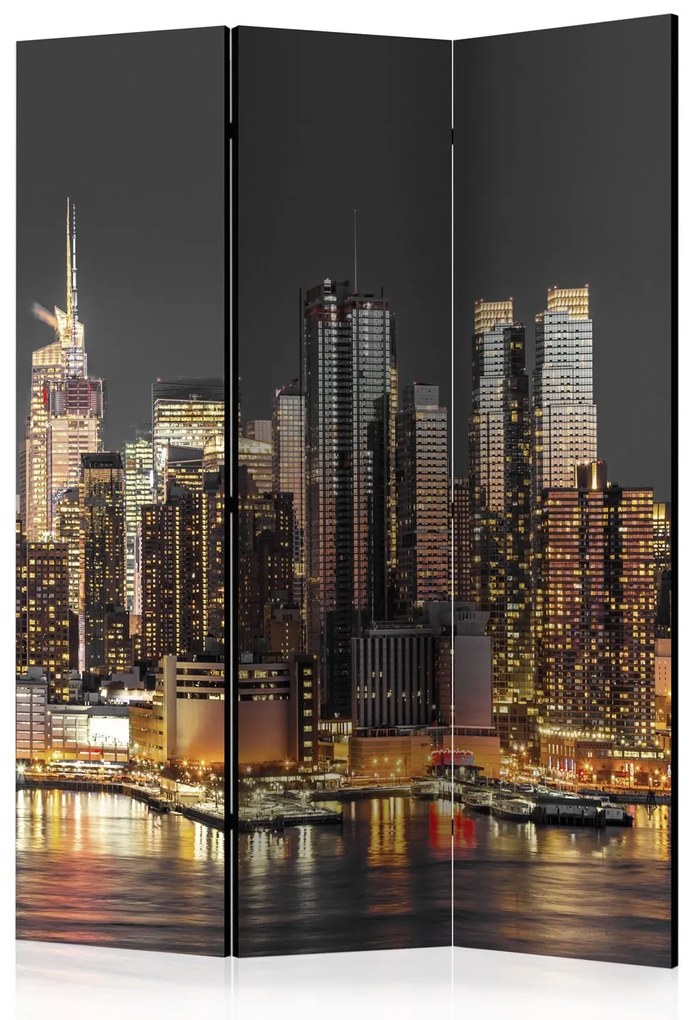 Διαχωριστικό με 3 τμήματα - New York at Twilight [Room Dividers] 135x172