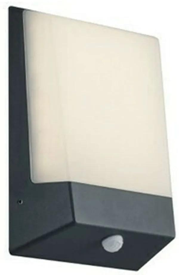 Φωτιστικό Τοίχου - Απλίκα Kasai 228669142 1x9W Led 16x21cm Με Αισθητήρα Anthracite Trio Lighting
