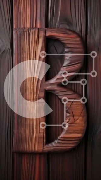 Intra Συλλεκτικό Ξύλινο Παζλ Plywood  4mm - Μοναδικό Σκαλιστό Ξύλινο γράμμα 'b' με ανάγλυφη επιφάνεια Σε Ξύλινο Κουτί - Διαστάσεις: 10x10 cm – 25 κομμάτια