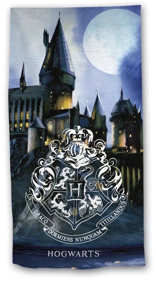 Πετσέτα Θαλάσσης Microfiber Hogwarts - 70 x 140 cm - Μπλε - Borea