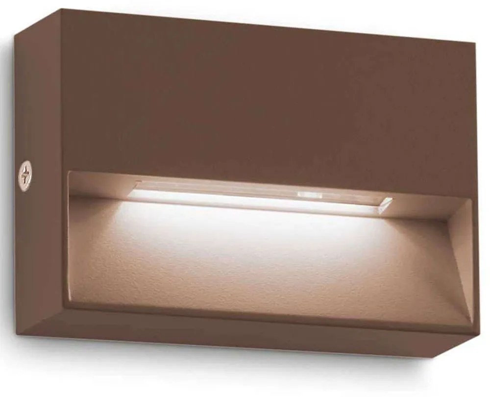 Φωτιστικό Τοίχου - Απλίκα Dedra 316895 10x3x6,6cm Led 160lm 1,5W 3000K Coffee Ideal Lux